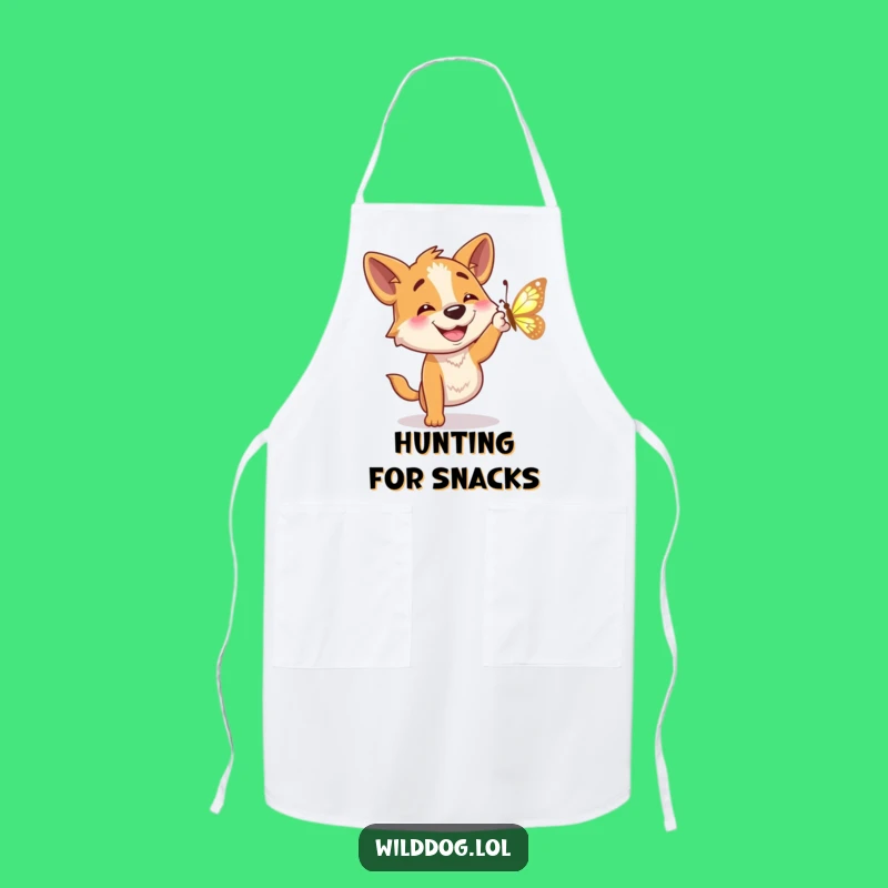 Funny Dog Butterfly Chef Apron: Cook with Joy, Hilarious Kitchen Funny Gift