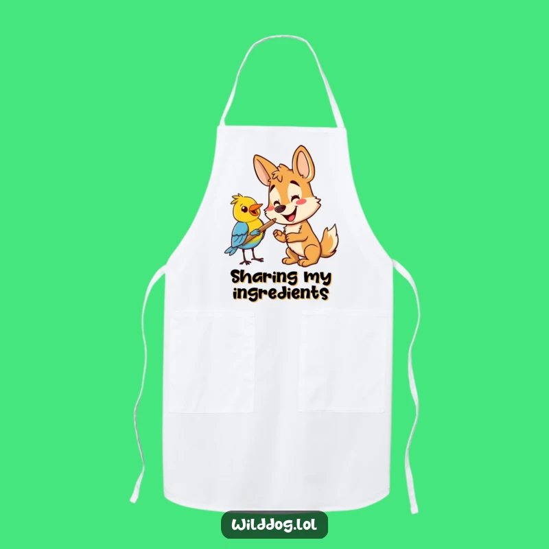 Funny Wild Dog & Bird Apron: Cook with Hilarious Animal Charm