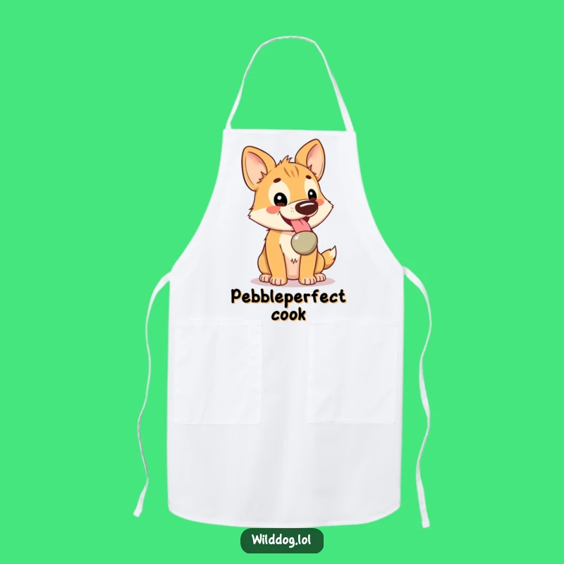 Funny Kawaii Wild Dog Apron: Kitchen Pebble Treasure Wear, Practical Funny Gift