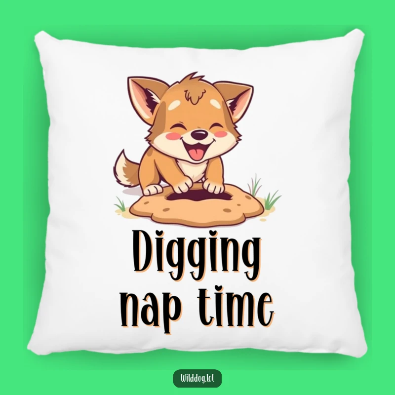 Funny Digging Dog Pillow: Playful Paws Decor, Perfect Humorous Comfort Gift