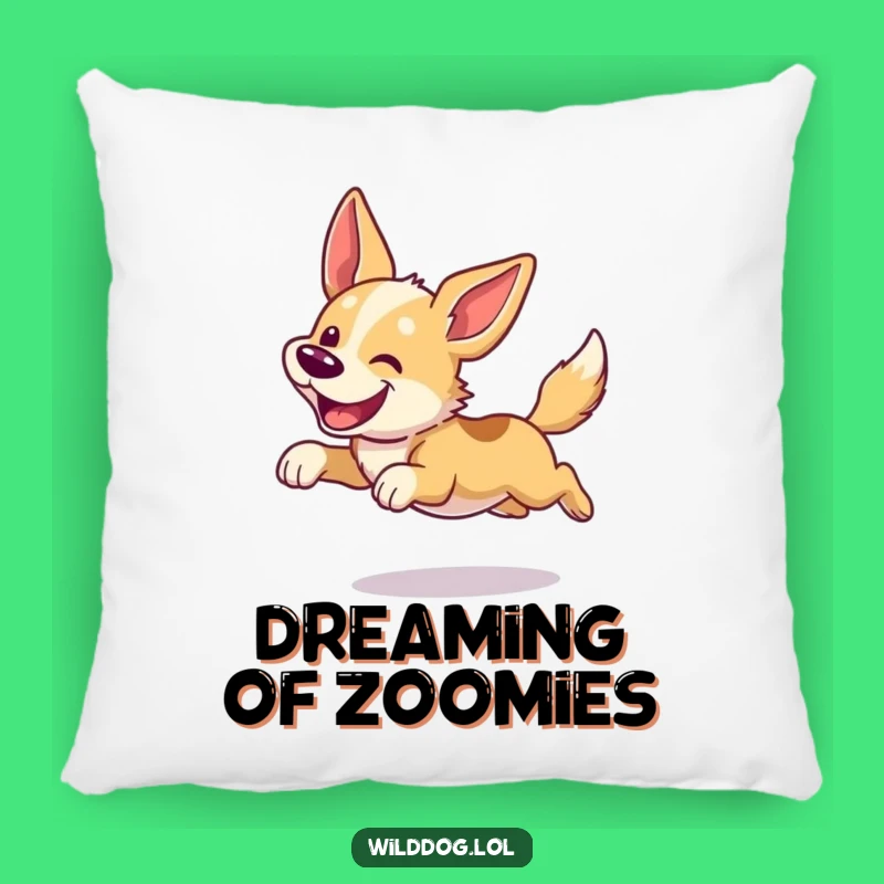 Funny Dog Pillow: Cozy Wild Leap Comfort, Adorable Gift