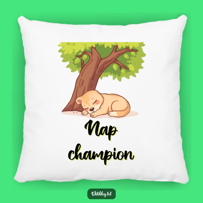 Funny Wild Dog Napping Pillow: Cozy & Hilarious Relaxation Decor