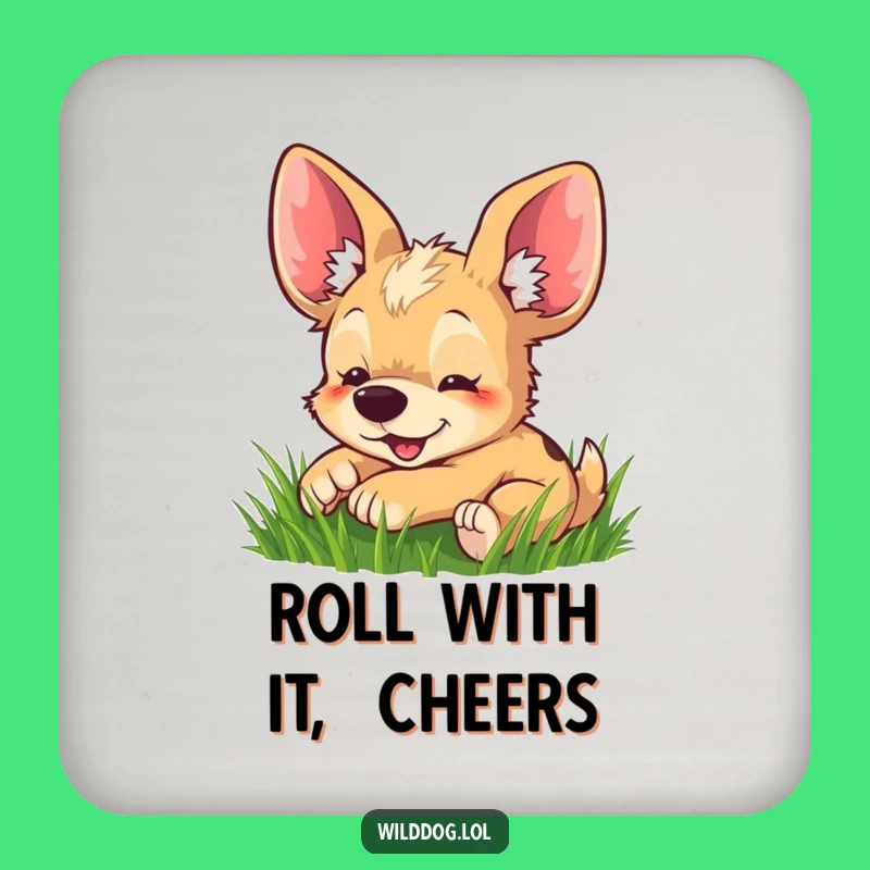 Funny Big-Eared Dog Grass Roll Coaster - Protect Surfaces with Charm
