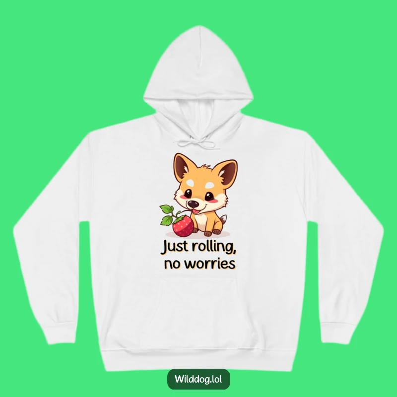 Funny Kawaii Wild Dog Hoodie: Cozy Berry Nudge Sweater, Ultimate Funny Gift
