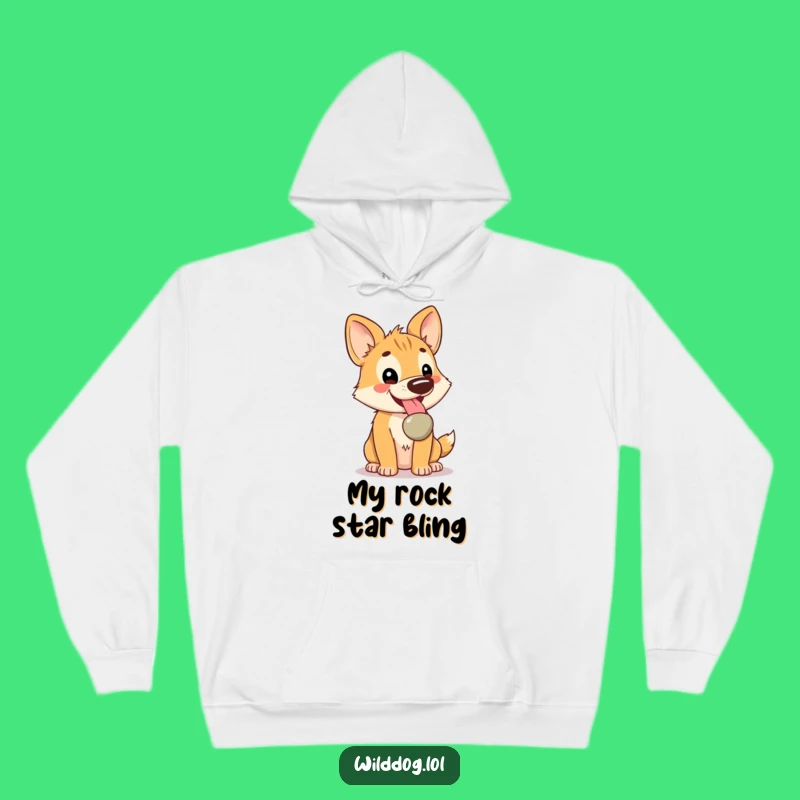 Funny Kawaii Wild Dog Hoodie: Cozy Pebble Treasure Sweater, Ultimate Funny Gift