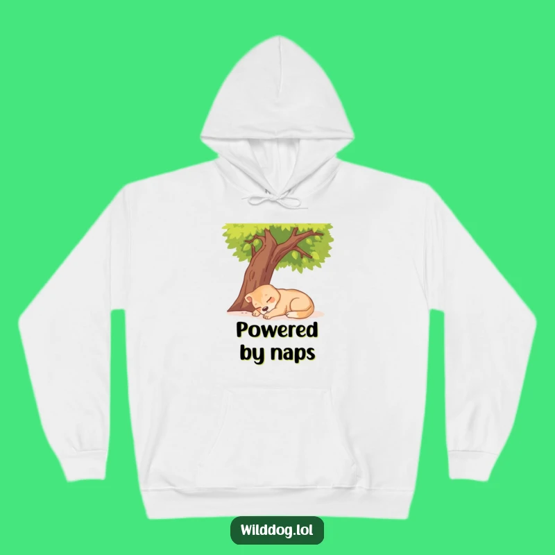 Funny Wild Dog Napping Hoodie: Cozy Relaxation Canine Apparel Gift