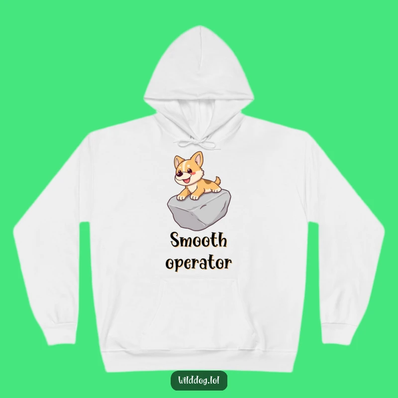 Cozy Funny Dog Hoodie: Rock Sliding Excitement, Warm & Playful Gift