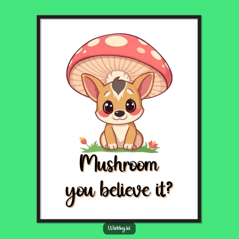 Free Printable Wall Art: Curious Wild Dog Peeking - Funny Downloadable Dog Art for Your Home!