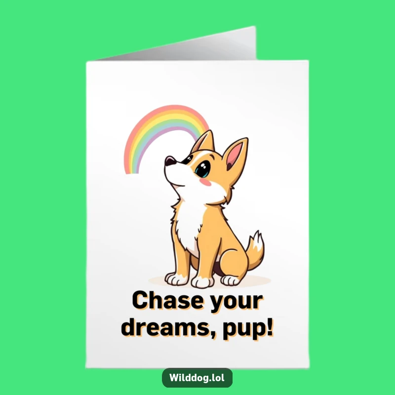 Free Printable Rainbow Dog Birthday Card - Optimistic DIY Downloadable Gift