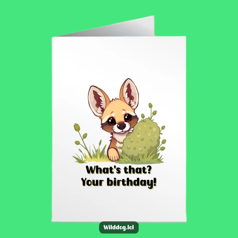 Free Printable Birthday Card: Sneaky Dog's Happy Peek!