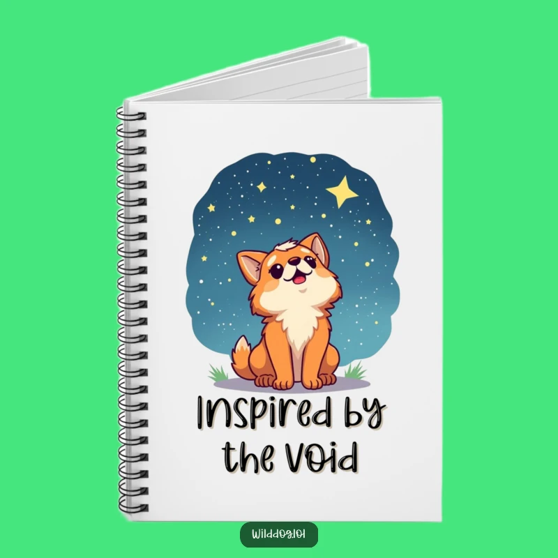 Funny Wild Dog Starry Sky Notebook: Jot Down Cosmic Ideas!