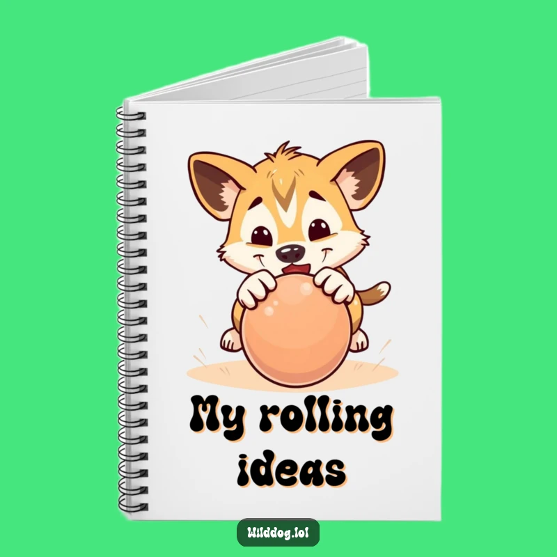 Funny Pouncing Puppy Notebook: Jot Down Playful Ideas