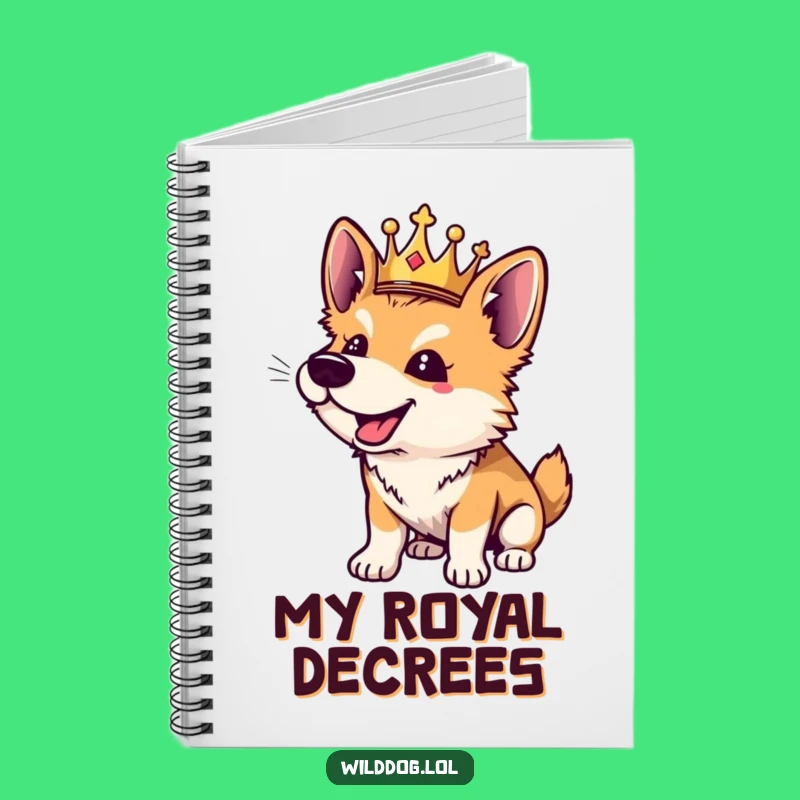 Funny Wild Dog Notebook: Royal Pup Journal, Perfect for Playful Notes