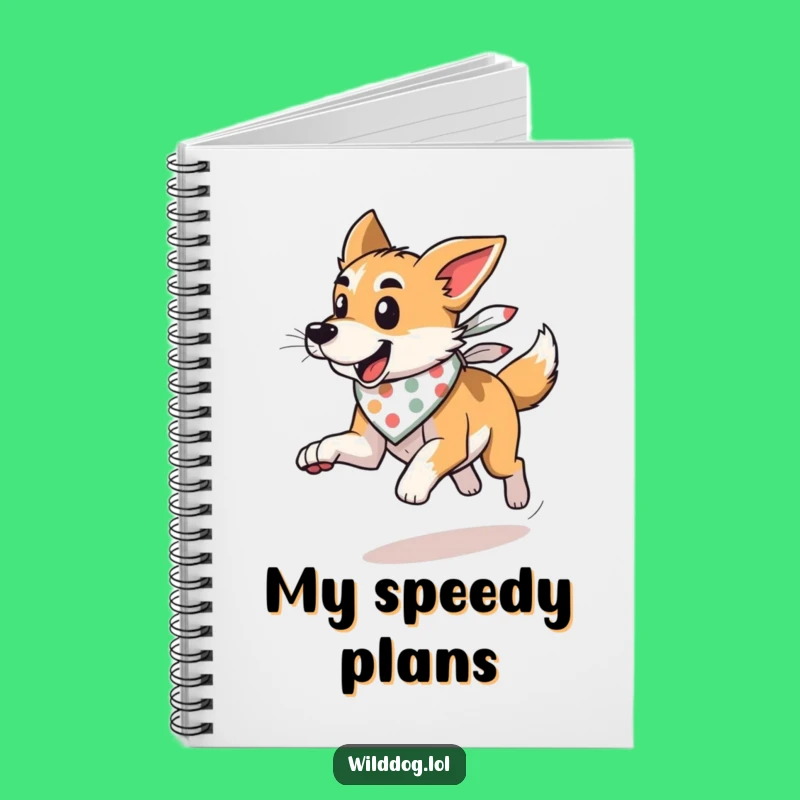Funny Wild Dog Bandana Notebook: Wind Runner Journal Gift