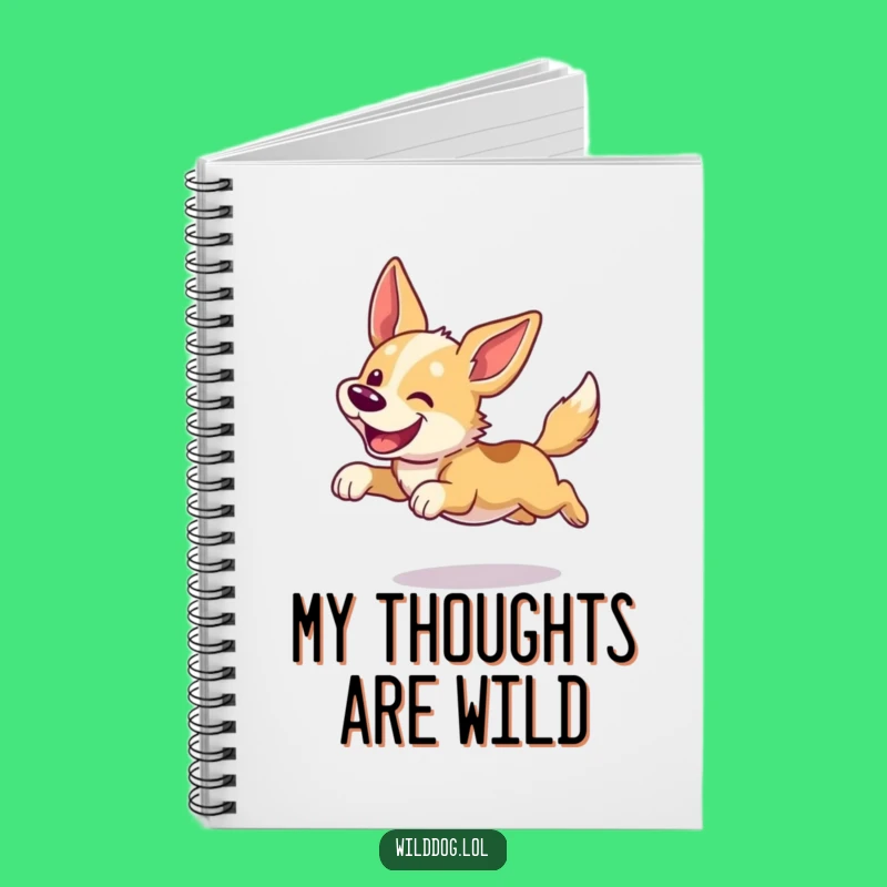 Funny Dog Notebook: Wild Leap Ideas, Perfect Gift for Dreamers
