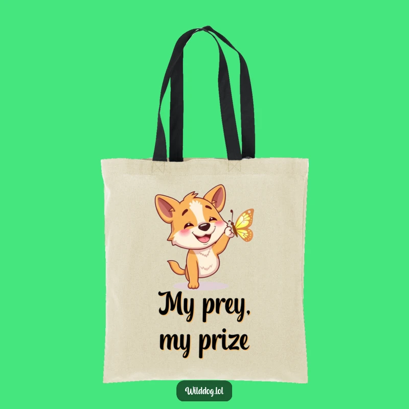 Funny Dog Butterfly Adventure Tote Bag: Carry Your Essentials Hilariously, Great Funny Gift
