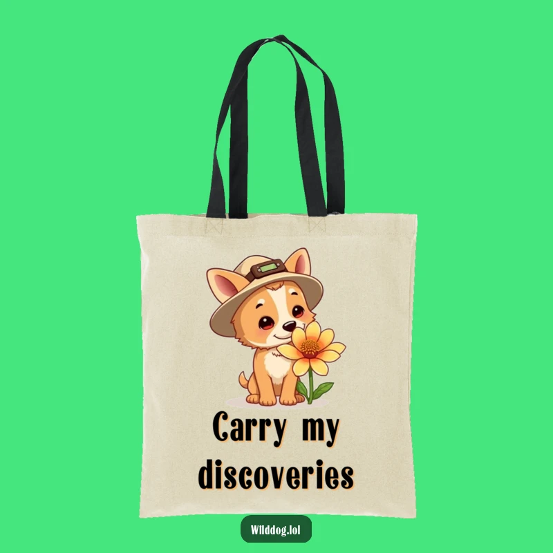 Funny Explorer Dog Tote Bag - Hilarious Accessory for Adventurers