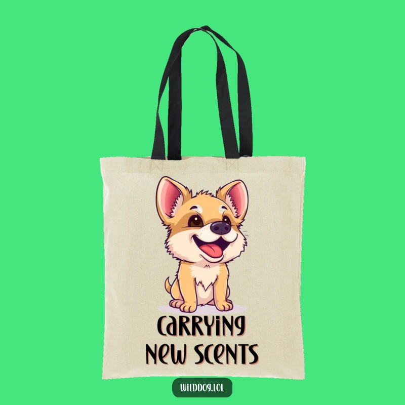 Funny Wild Dog Tote Bag: Curious Sniffer, Practical and Fun Gift